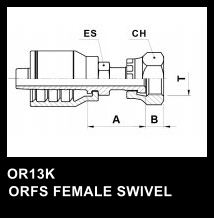 OR13K   ORFS FEMALE SWIVEL