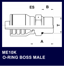 ME10K   O-RING BOSS MALE