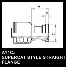 AY1CJ SUPERCAT STYLE STRAIGHT FLANGE